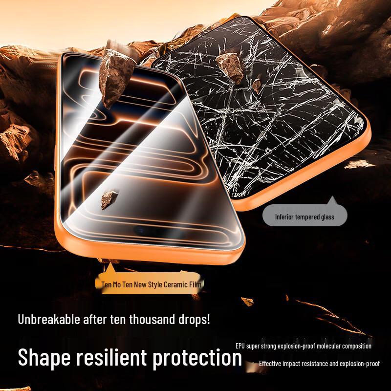 Smorss 0.25mm Ceramic Composite Screen Protector for iPhone 17 Pro Max