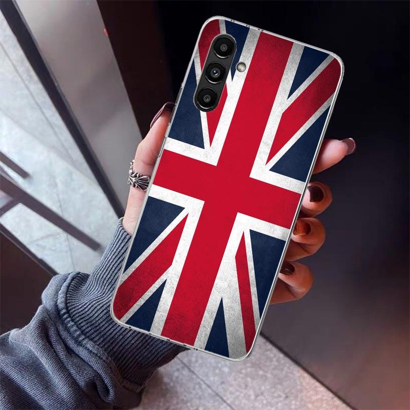 Kryt na telefon Union Jack Anglie UK Vlajka Pro Samsung Galaxy A17 A16 A15 A14 A13 A57 A56 A55 A54 A53 A37 A36 A35 A34 A33 A26 A25 A24