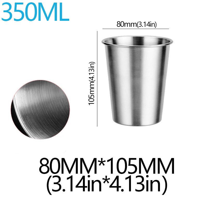 350/500ml 304 Stainless Steel Metal Cup Beer Cups Wine Coffee Household Office Bar Travel Camping Mugs Drinking Coffee Tea Mug
