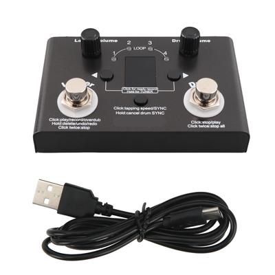 Drum Looper Pedal 4 Storage Location 11 Minutes Recording Time Metal Phrase Loop Effect Pedal with Tuner