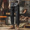 Jie Leinuo Men's American Retro Straight Fit Casual Workwear Pants