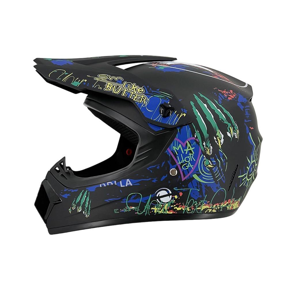 Motorcycle Helmet Off-Road Racing Riding Helmet ABS Breathable Mountain Bike Helmet Color Off-Road Helmet