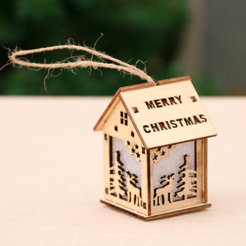 

Рождественские украшения Огни Снежный домик Бар отеля Украшения для рождественской елки Подвесные украшения Торговый центр Супермаркет Витрина small deer