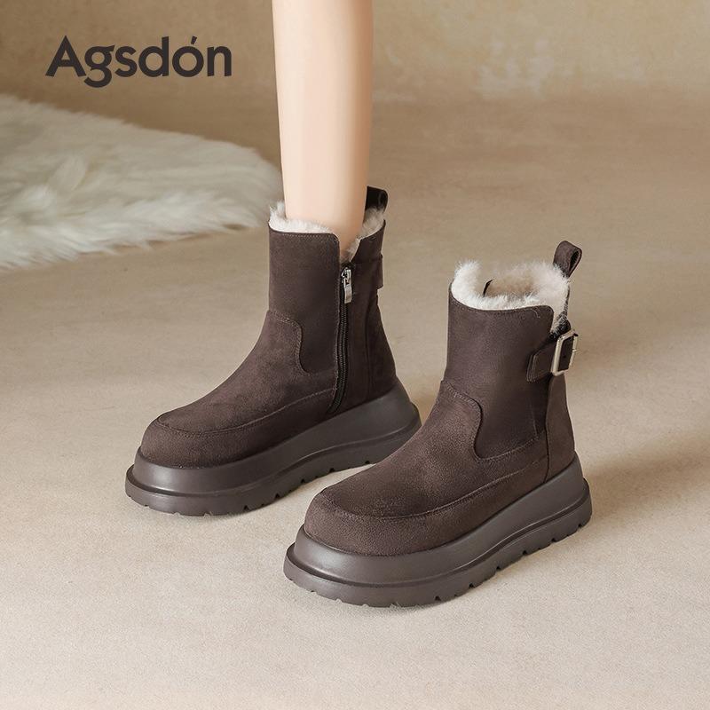 thick-soled snow boots women's new winter velvet Martin boots short cotton shoes retro boots