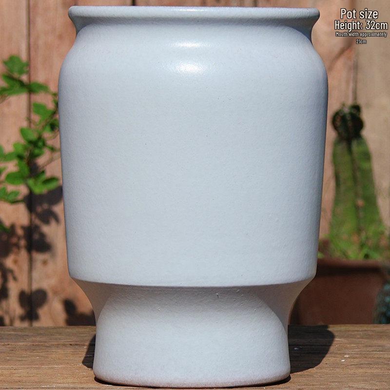 Extra Large Breathable Ceramic Pot for Bougainvillea, Roses, Chlorophytum, and Succulents