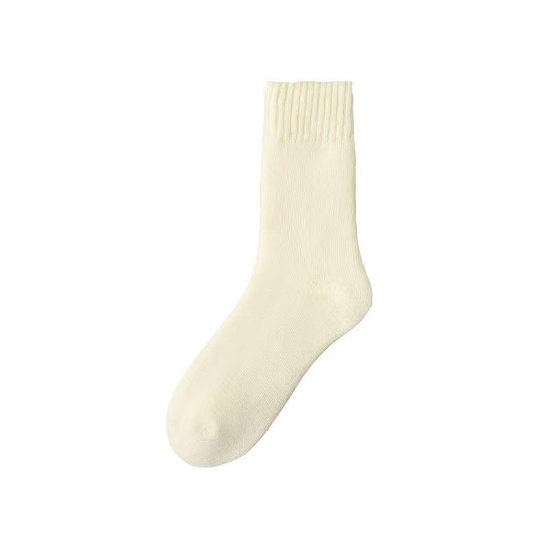 Confinement socks postpartum autumn and winter plush thick socks women's plush medium tube plush thickened floor sleeping stockings