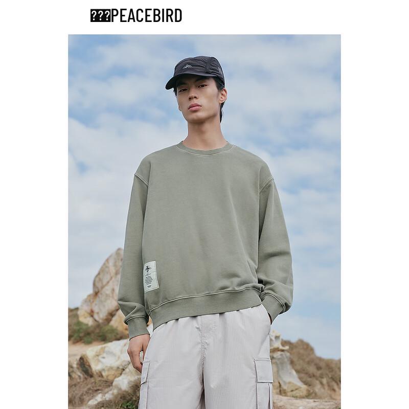 

Peacebird Men s Washed Loose Fit Casual Sweatshirt M