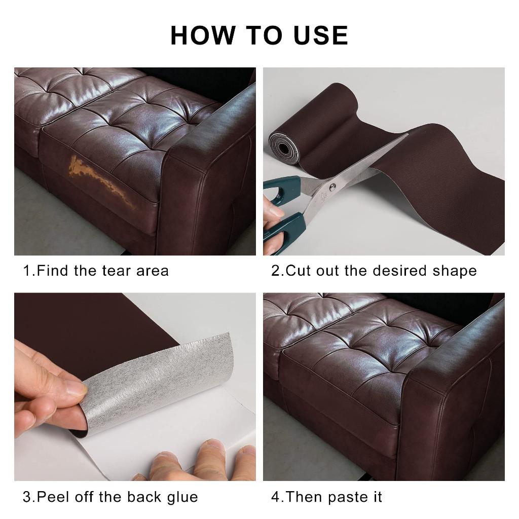 Household DIY Self Adhesive Leather Fixes for Sofa Repair PU Fabric Stickers and Patches