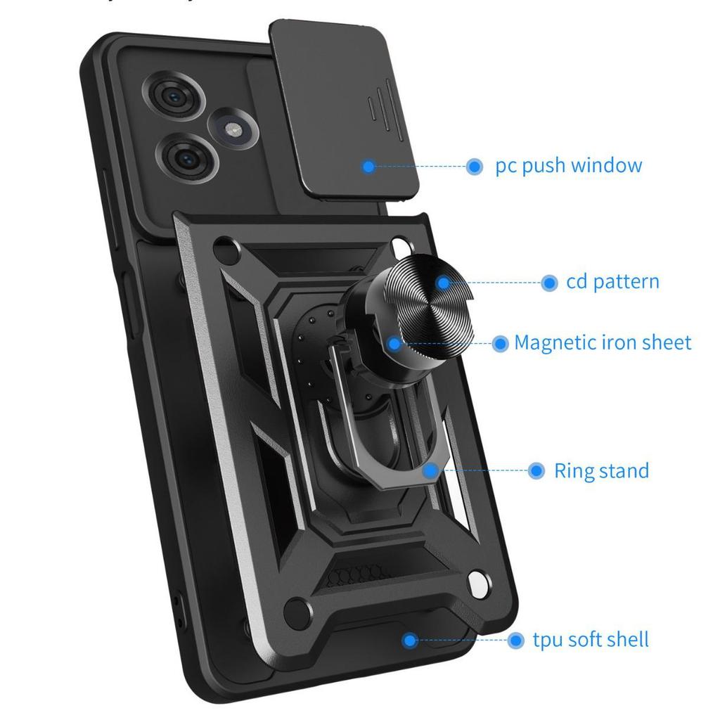 Motorola EDGE60 Fusion 5G Shunjia Phone Case with Stand, Edge50 Protection