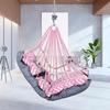 Bawełniana huśtawka dla niemowląt dla dzieci składana i zmywalna od 1 do 5 lat prezent dla noworodka miękka jhula z pasem bezpieczeństwa łatwa do przenoszenia blokada bezpieczeństwa