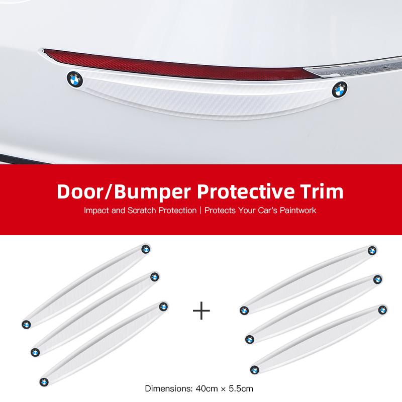 CXVA5 Anti Collision Car Bumper Guard Strip Car Stickers For BMW F30 F10 E90 F20 E46 E60 E70 E39 E36 Car Door Edge Guards Trim Molding