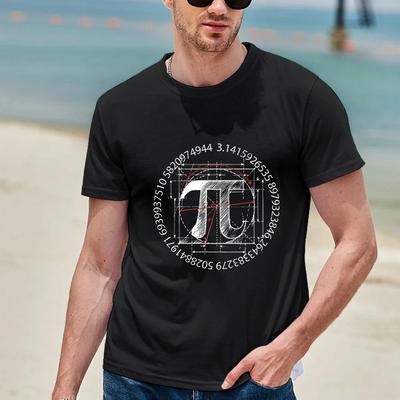 Symbol-Aufdruck Herren-T-Shirts Modekleidung Wissenschaft Mathe T-Shirts Sommer Outdoor Freizeitkleidung T-Shirt Damen Tops