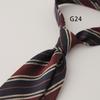 Gentleman British Style 8CM Mens Polka Dot Neck Tie Dark Green Brown Striped Silk Ties Luxury Soft Necktie Wedding Tuxedo Cravat