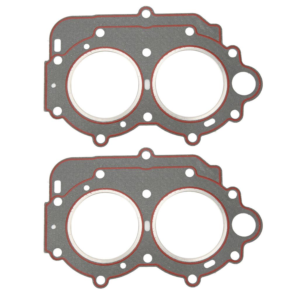 2Pcs Outboard Engine Cylinder Head Gasket Plastic 63V‑11181‑A1 for 2 Stroke 15 HP Boat