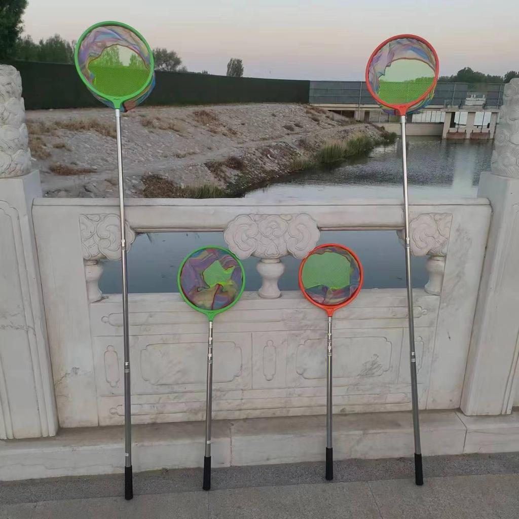 Retractable Stainless Steel Children's Fishing and Insect Net for Outdoor Use