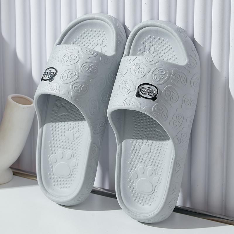 Slippers Female Summer Cartoon Hotel Indoor Couple Home Bath Non-slip Thick Bottom Household Sandals Male