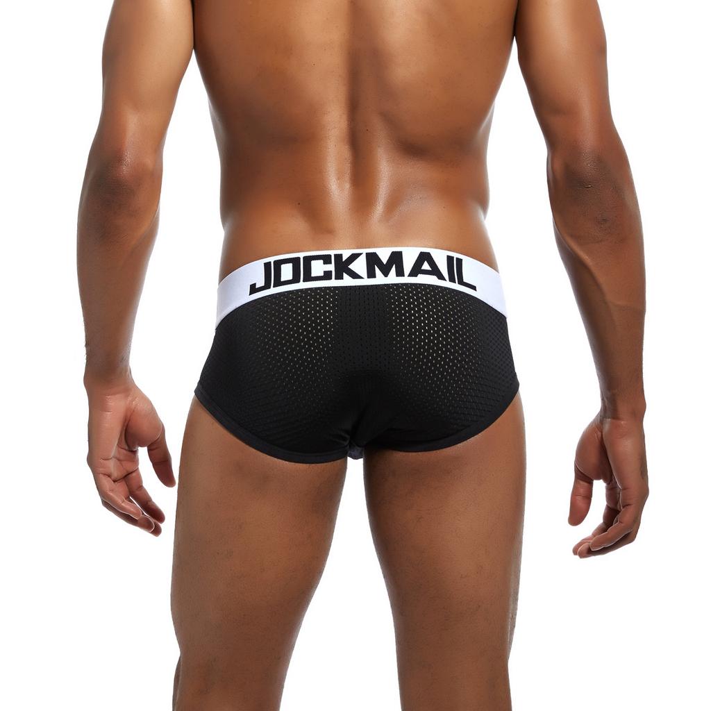 Slips JOCKMAIL Modische, niedrige Taille, atmungsaktives Mesh, Herrenunterwäsche, einfarbig, lässige Unterhose für jeden Tag