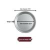 Cross Xin Cheng Anodized Aluminum Pizza Pan, 6-10 Inch, Shallow Round Mold
