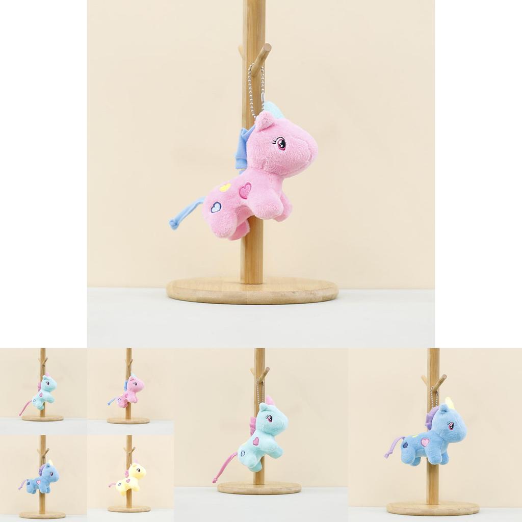 Adorable Unicorn Plush Toy Cute Keychain Soft Stuffed Animal Doll For Kids