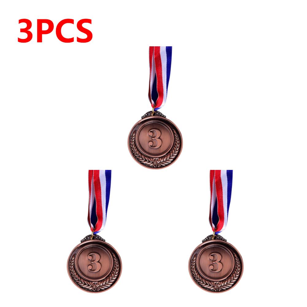 1-10pcs Gold Silver Bronze Prizes Winners Medals Sports Day Competitions Awards Medal Adults Children Outdoor Games Souvenir