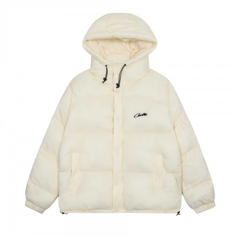 CORTEIZ Streetwear Hooded Jacket Men Loose Fit Single-Breasted Casual Long Sleeve Coat