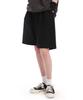 ANOTHER ARCHIVE Wide Single-Pleat Bermuda Sweat Shorts_Black