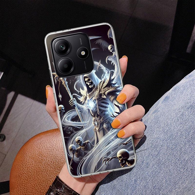 

Death Grim Reaper Skull Scythe Phnoe Case for Phnoe Case for Xiaomi Redmi Note 15 14 14S 13 Pro Plus 12 12S 11S 11E 10S 10 11T 5 Redmi Note 13 5G