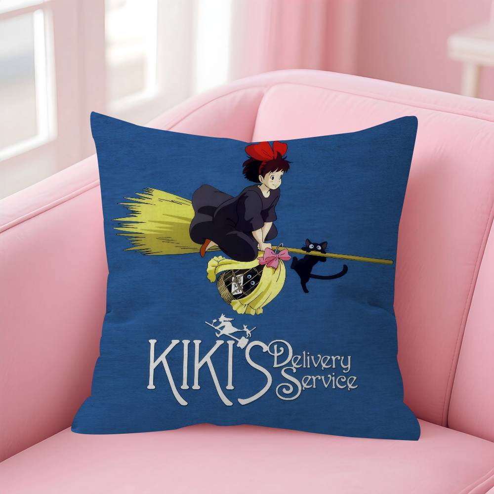 Anime KKikiS DDelivery Service   Maple Design Cushion Cover Happy Autumn Harvest decor Holiday Decorati Pillow Cover
