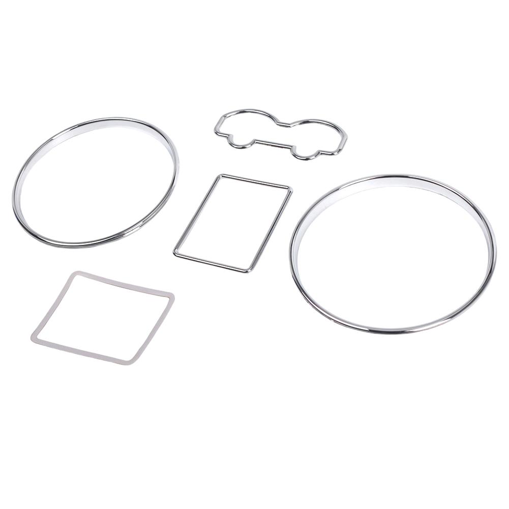 Chrome Speedometer Dash Rings Bezel Trim Silver Dashboard Bezel Rings for VW Passat 3B B5 1997-2001 Golf 1997-2003