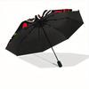 1pc Rose Pattern Automatic Open, Sturdy Iron Frame, Compact Folding Design, All-Season Portable Umbrella for Women & Men yy250801091