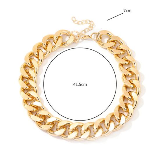 Unisex Thick Link Chain Short Necklace Hip Hop Party Club Statement Jewelry Gift