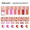 New Facial Liquid Cheek Blush with Sponge Nourishing Blush Cream Waterproof Multi-purpose Eyes Lips Makeup Blush Stick Cosmetics