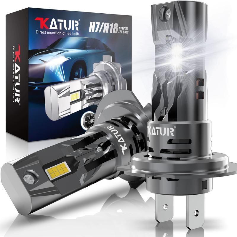 

Katur 2x H7 H18 Led Car Headlight With Fan Canbus Fog Lamps For Opel Astra j h g gtc Vectra c h Corsa d e ignia Mokka Vivaro H7 H18