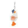[SAFIGLE] Duck Plush Keychain Fluffy Bag Charm Adorable Hanging Decoration with Bent Neck Practical and Durable for Bag Decoration