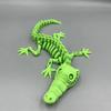3D Printed Gem Articulated Crocodiles Rotatable 3D Crocodiles Toy Posable Joints Fidget Surprise Toy For Autismadhd# Color: A2