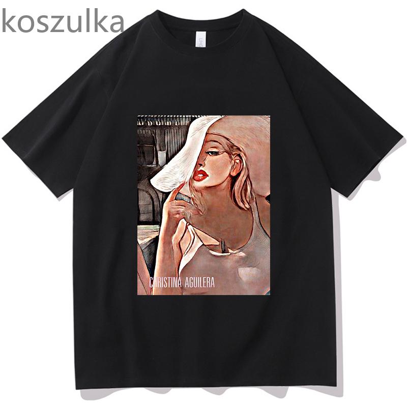 2024 Vintage The 25th Anniversary Of Christina Aguilera Tshirt Adult Medium 2024 Fans Unisex Casual Fashion Vintage Aesthetic T