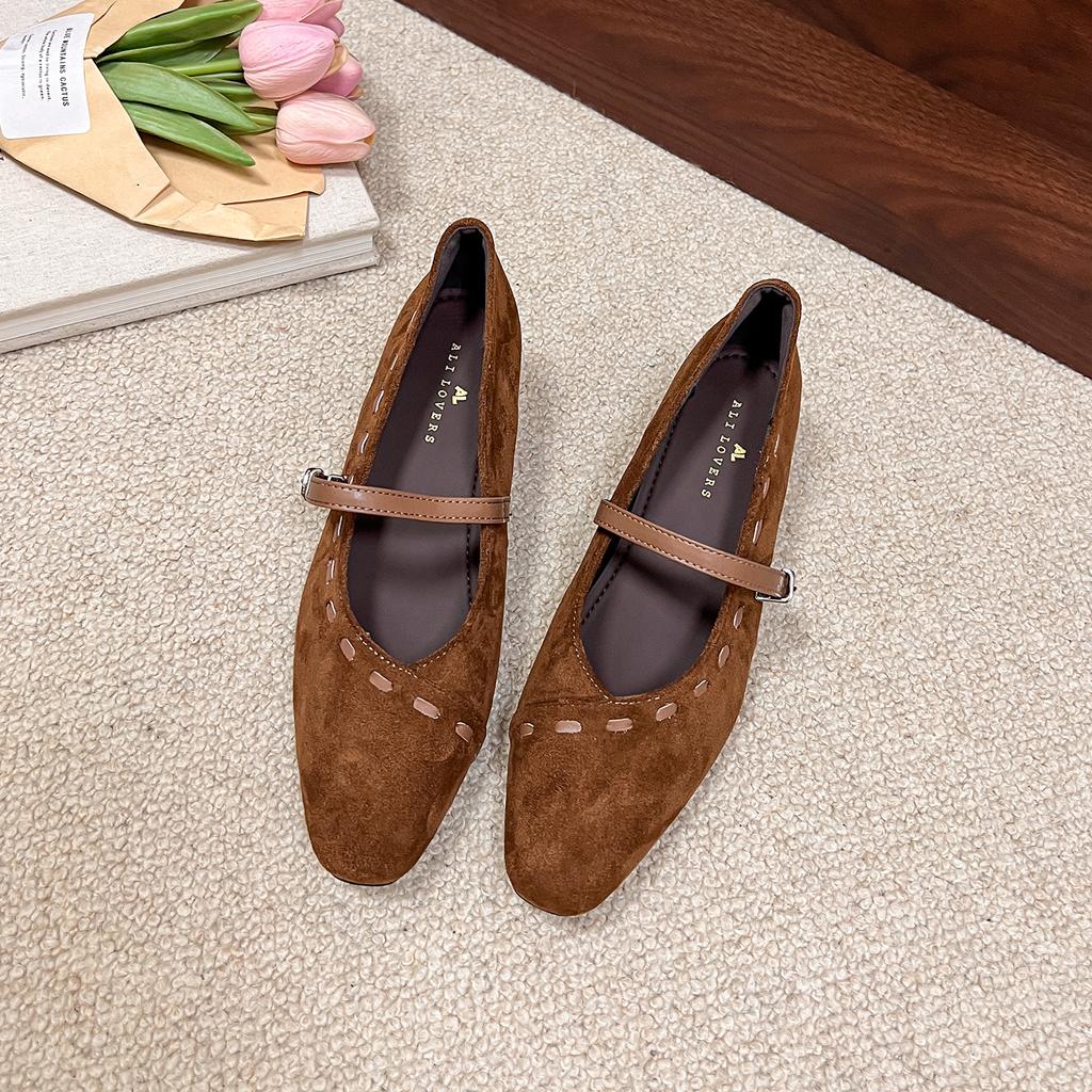 Retro thick heel inner height increase leopard print Mary Jane shoes women's shoes 2025 spring and autumn new versatile single shoes evening shoes