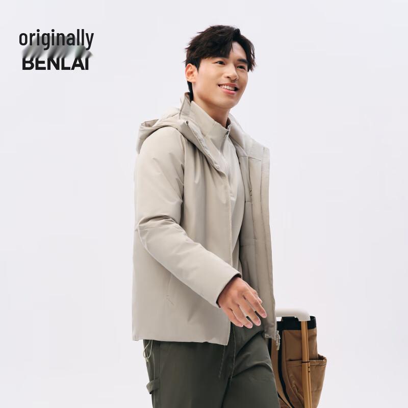 

Мужская водоотталкивающая ветрозащитная стеганая куртка с капюшоном BENLAI XL