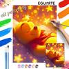 Winnie the Pooh Star Night Oil Painting Art Handmade Diy Painting Home Decoration Gift
