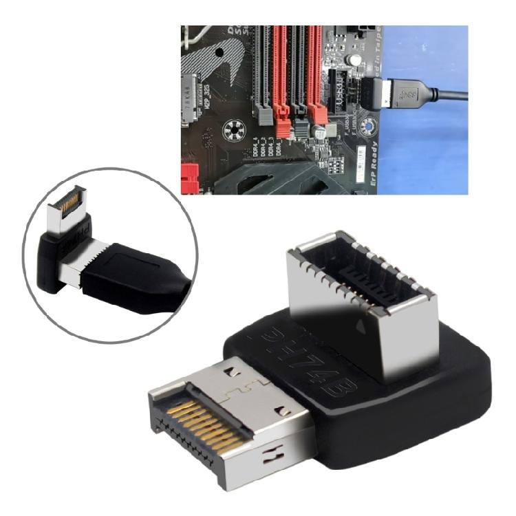 USB 3.1 Type E Adapter 90 Degree USB Type E Adapter Computer Motherboards