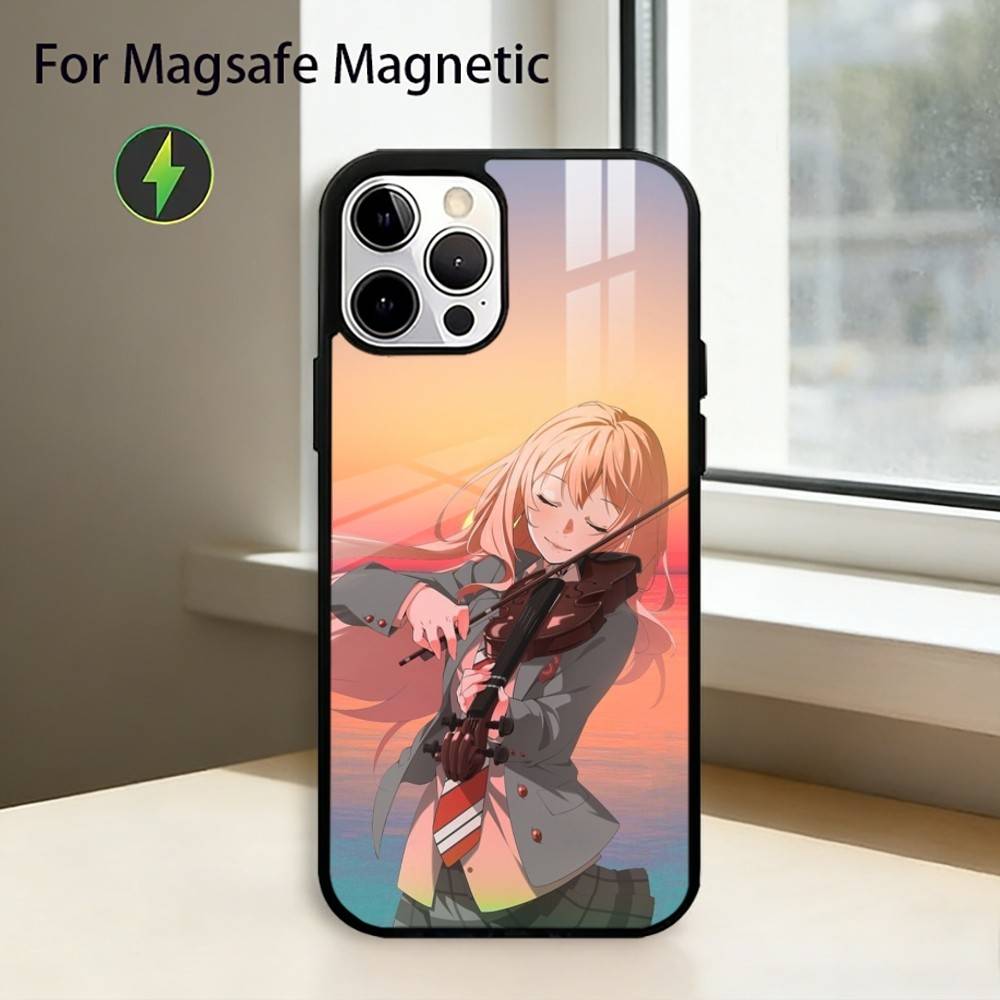 Anime Beyond the Boundary Phone Case For iPhone17,16,15,14,13,12,11 Plus,Pro Magnetic For Magsafe Wireless Charging