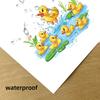 One Duck Toilet Sticker, a Plastic Bathroom Accessory Featuring a Playful Duck Design Suitable for Everyone