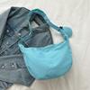 Nylon Clutch Bag for Women Fashion Solid Color Shoulder Crossbody Purse Trendy Daily Casual Handbag KTB
