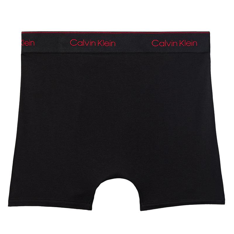 Calvin Klein Cross Strap Waistband Anti-Clamp Square Cut Boxer Briefs Men underwear Space-Black 40351MF