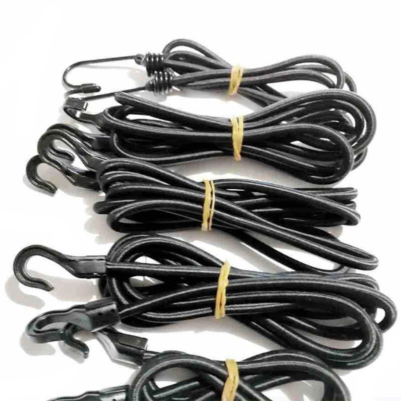 1 m/1,5 m/2 m Heavy Duty Elastische Bungee Shock Cord Strap Stretch Kunststoff Haken Auto Gepäck Zelt kajak Boot Kanu Fahrräder Seil Krawatte
