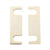 Speaker Post Link Plates 1Pair, Gold Tone Metal Bridge Plates for Home Speaker Binding Post Use and Daily Repair
