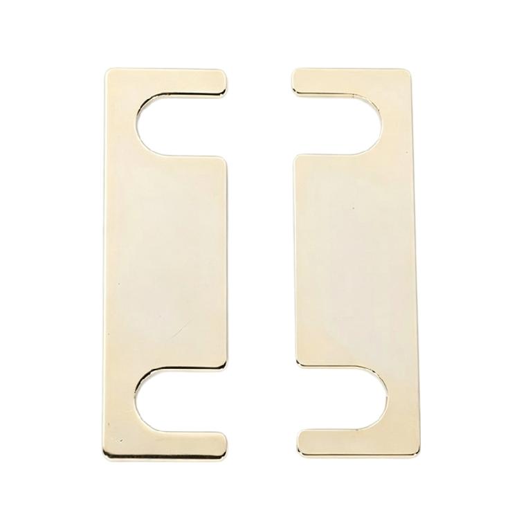 Speaker Post Link Plates 1Pair, Gold Tone Metal Bridge Plates for Home Speaker Binding Post Use and Daily Repair