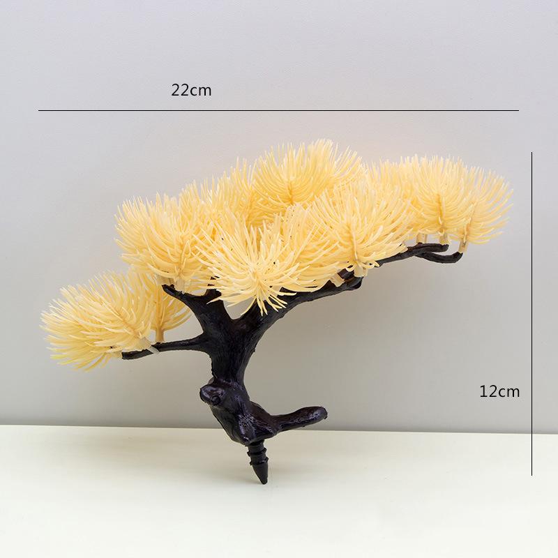 Simulation Pine Needles Pine Branches And Leaves Beauty Pine Welcome Pine Tree Pot Chinese Landscape Accessories