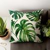 1 Stück Aquarell Monstera Deliciosa Aufdruck Kissenbezug, Geeignet für Sofa, Schlafzimmer, Wohnzimmer, Elegantes Geschenk für Pflanzenliebhaber