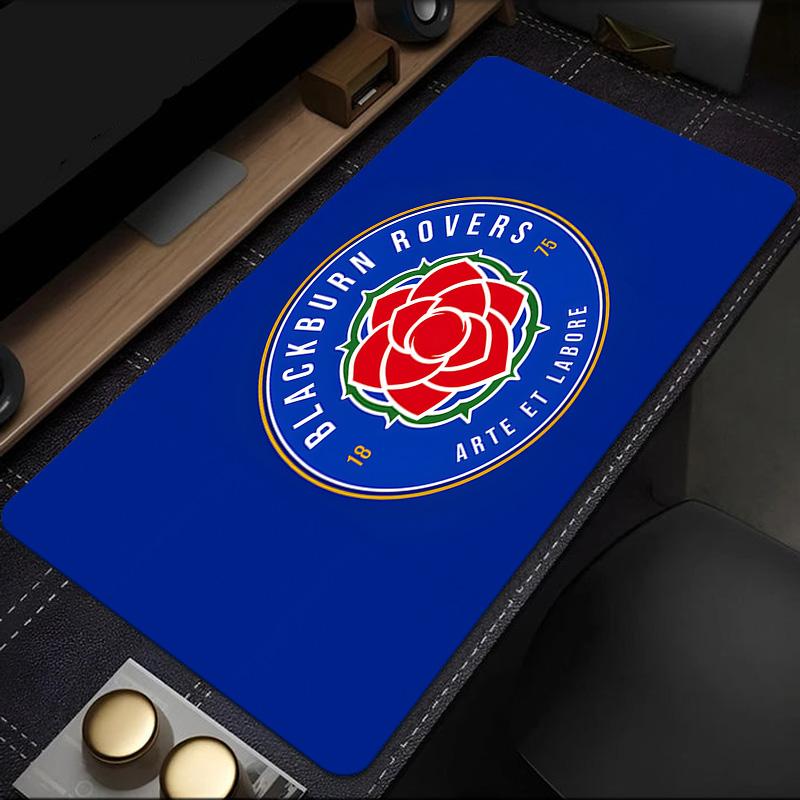 Blackburn-Rovers Crest Mouse Pad, Rubber Base, Mouse Pad for Gamers and Office Use, Gaming Desk , Easy To Clean Mat Christmas fan gifts